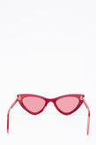 RRP€210 MOSCHINO MOS051/S Cat Eye Sunglasses Pink Lenses Glossy Frame Logo gallery photo number 4