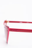 RRP€210 MOSCHINO MOS051/S Cat Eye Sunglasses Pink Lenses Glossy Frame Logo gallery photo number 6