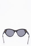 RRP€200 MOSCHINO MOS108/S Cat Eye Sunglasses Rhinestones Logo Sides Glossy Frame gallery photo number 4