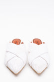 RRP€595 MISSONI Knitted Mule Shoes US8 EU38 UK5 White Embossed Criss Cross gallery photo number 3