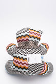 RRP€240 MISSONI Plush Toy Teddy Bear With Scarf LIMITED EDITION Zig Zag Pattern gallery photo number 3