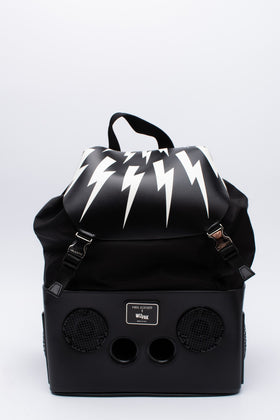 RRP€1750 NEIL BARRETT x WIZPACK Boombox Backpack LIMITED EDITION Thunderbolt gallery photo number 1