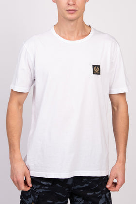 BELSTAFF T-Shirt Top US-UK42-44 IT52-54 XL Logo Patch Short Sleeve Round Neck gallery photo number 3