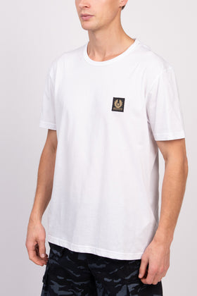 BELSTAFF T-Shirt Top US-UK42-44 IT52-54 XL Logo Patch Short Sleeve Round Neck gallery photo number 4