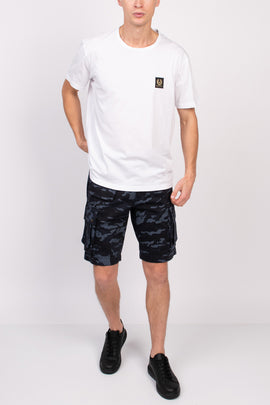 BELSTAFF T-Shirt Top US-UK42-44 IT52-54 XL Logo Patch Short Sleeve Round Neck