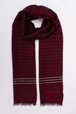 RRP€360 MISSONI Silk & Wool Stole Scarf Long Striped Pattern Made in Italy gallery photo number 5