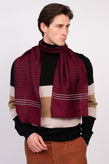 RRP€360 MISSONI Silk & Wool Stole Scarf Long Striped Pattern Made in Italy gallery photo number 2