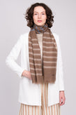 RRP€360 MISSONI Wool Shawl Wrap Scarf Long Striped Frayed Edges Made in Italy gallery photo number 3