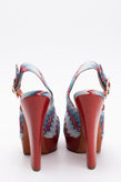 RRP€790 MISSONI Slingback Sandals US8 EU38 UK5 Zig Zag Pattern Platform Sole gallery photo number 4