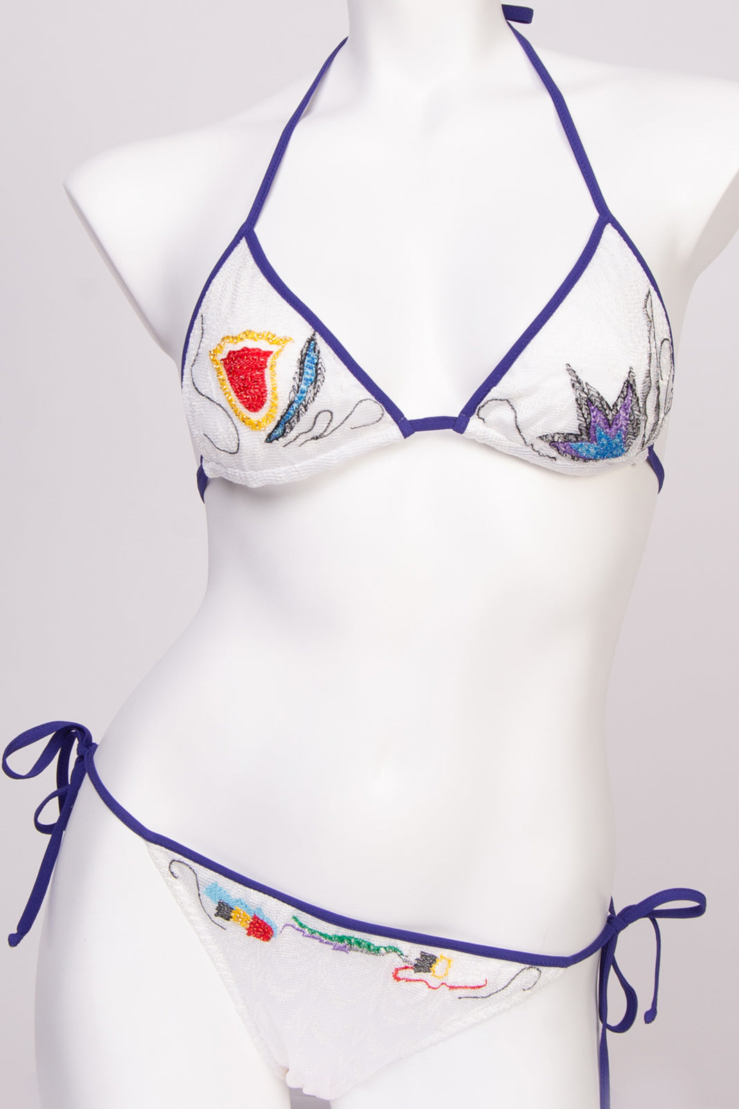 RRP €410 MISSONI MARE Bikini Set US4 IT40 S Embroidered Beaded Lightweight Knit gallery main photo