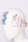 RRP€140 MISSONI MARE Headband Colour Block Zig Zag Textured Made in Italy gallery photo number 2