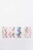 RRP€140 MISSONI MARE Headband Colour Block Zig Zag Textured Made in Italy gallery photo number 3
