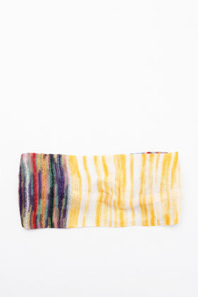 RRP€270 MISSONI MARE Headband Crochet  Back Strap Lame Striped Made in Italy gallery photo number 3
