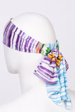RRP€270 MISSONI MARE Headband Crochet  Back Strap Lame Striped Made in Italy gallery photo number 1
