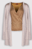 RRP €640 MISSONI Longline Cardigan US4 IT44 L Thin Knit Lame Effect Open Front gallery photo number 1