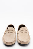 RRP€230 IZAC Suede Leather Penny Loafer Shoes US8 EU41 UK7 Slip On Made in Italy gallery photo number 2