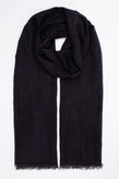 MALO Wool Large Shawl Wrap Scarf RRP€320 Denim Look Lightweight Made in Italy gallery photo number 5