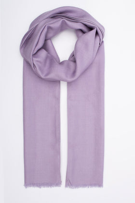 MALO 100% Wool Long Shawl Wrap Scarf RRP€320 Striped Frayed Made in Italy gallery photo number 5