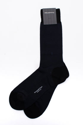 RRP€29 ZEGNA Mid Calf Socks One Size Z Norda Iconic Two Tone Made in Italy gallery photo number 2