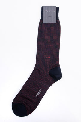 RRP€29 ZEGNA Mid Calf Socks 39-42 UK5-8 US6-9 Micro Pois Triple X Made in Italy