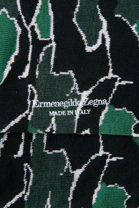 RRP€38 ZEGNA Mid Calf Socks One Size Camouflage Pattern Made in Italy gallery photo number 3