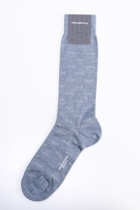 RRP€29 ZEGNA Mid Calf Socks One Size Iconic Triple X Melange Made in Italy gallery photo number 1