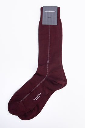 RRP€29 ZEGNA Mid Calf Socks One Size Pinstripe Intarsia Coated Logo gallery photo number 2