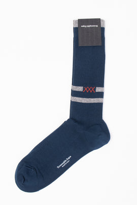 RRP€29 ZEGNA Mid Calf Socks One Size Timeless Appeal Egyptian Cotton