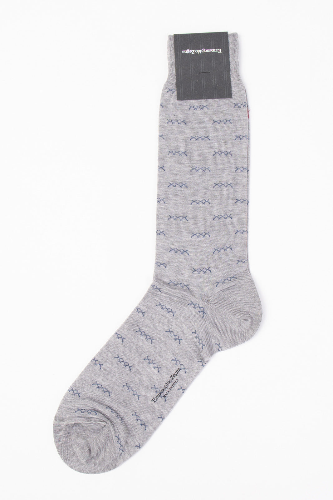 RRP €29 ZEGNA Mid Calf Socks One Size Iconic Triple X Mercerised Made in Italy gallery main photo