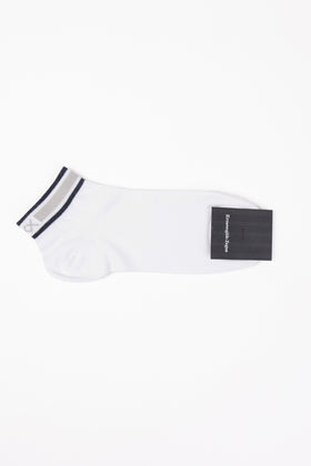 RRP€23 ZEGNA Sneaker Socks 39-42 UK5-8 US6-9 Airy Triple X Stripes Made in Italy gallery photo number 1