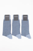 RRP€87 ZEGNA 3 PACK Mid Calf Socks One Size Colored Piquet Logo Made in Italy gallery photo number 1