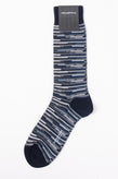 RRP€29 ZEGNA Mid Calf Socks One Size Building Lines Made in Italy gallery photo number 1
