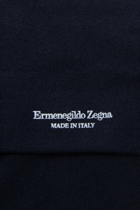RRP€33 ZEGNA Mid Calf Socks One Size Organic Cotton EZ Logo Made in Italy gallery photo number 3