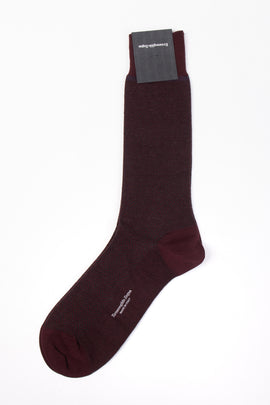 RRP€37 ZEGNA Mid Calf Socks One Size Cashmere Blend Optical Melange
