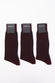 RRP€111 ZEGNA 3 PACK Mid Calf Socks One Size Cashmere Blend Optical Melange gallery photo number 1