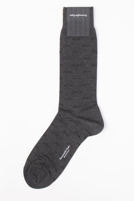 RRP€29 ZEGNA Mid Calf Socks One Size Iconic Triple X Mercerised Made in Italy