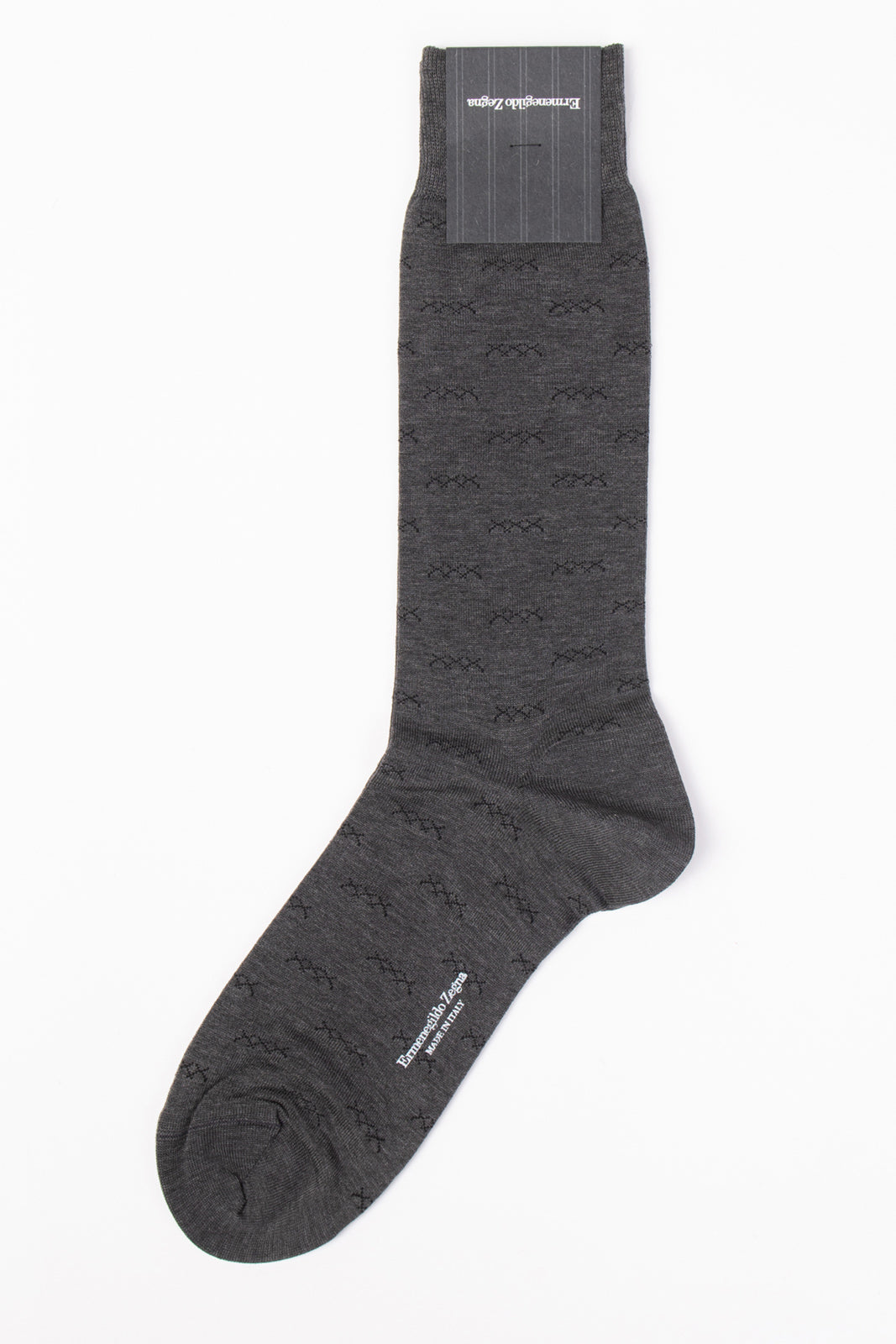 RRP€29 ZEGNA Mid Calf Socks One Size Iconic Triple X Mercerised Made in Italy gallery main photo