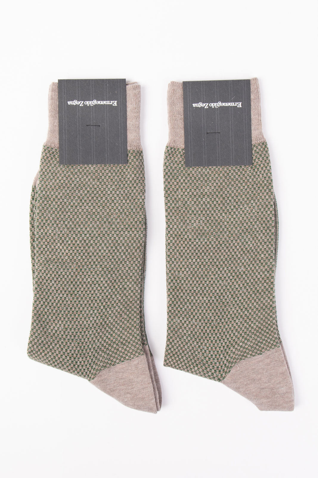 RRP €58 ZEGNA 2 PACK Mid Calf Socks One Size Colored Piquet Made in Italy gallery main photo