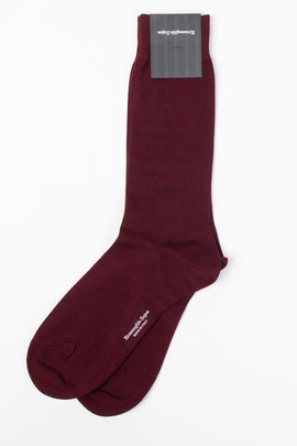 RRP €33 ZEGNA Mid Calf Socks One Size Natural Cotton Logo Intarsia Made in Italy