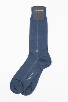 RRP€29 ZEGNA Mid Calf Socks One Size Mercerized Stretch Cotton Made in Italy gallery photo number 2