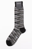 RRP€29 ZEGNA Mid Calf Socks One Size Building Lines Egyptian Cotton gallery photo number 1