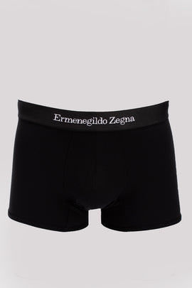 RRP €47 ZEGNA Boxer Trunks US/UK40 EU50 L Two Tone Logo Waist Made in Italy
