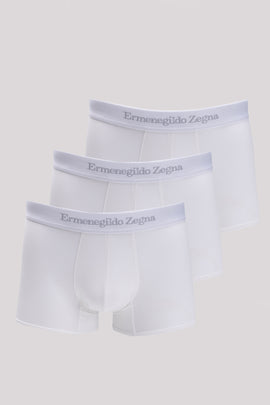 RRP €141 ZEGNA 3 PACK Boxer Trunks US/UK40 EU50 L Stretch Cotton Made in Italy