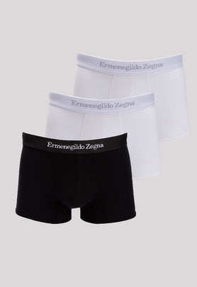 RRP €141 ZEGNA 3 PACK Boxer Trunks US/UK40 EU50 L Stretch Cotton Made in Italy