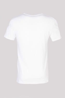RRP €60 ZEGNA T-Shirt US/UK42 EU52 XL White Short Sleeve V-Neck Made in Italy