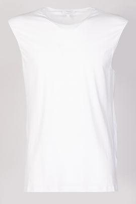 RRP €52 ZEGNA Sleeveless T-Shirt Top US/UK42 EU52 XL EZ Logo Patch Made in Italy