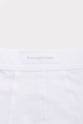 RRP €126 ZEGNA Micromodal T-Shirt Top & Boxer Trunks Set US/UK40 EU50 L White gallery photo number 10