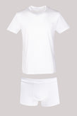 RRP €126 ZEGNA Micromodal T-Shirt Top & Boxer Trunks Set US/UK40 EU50 L White gallery photo number 1