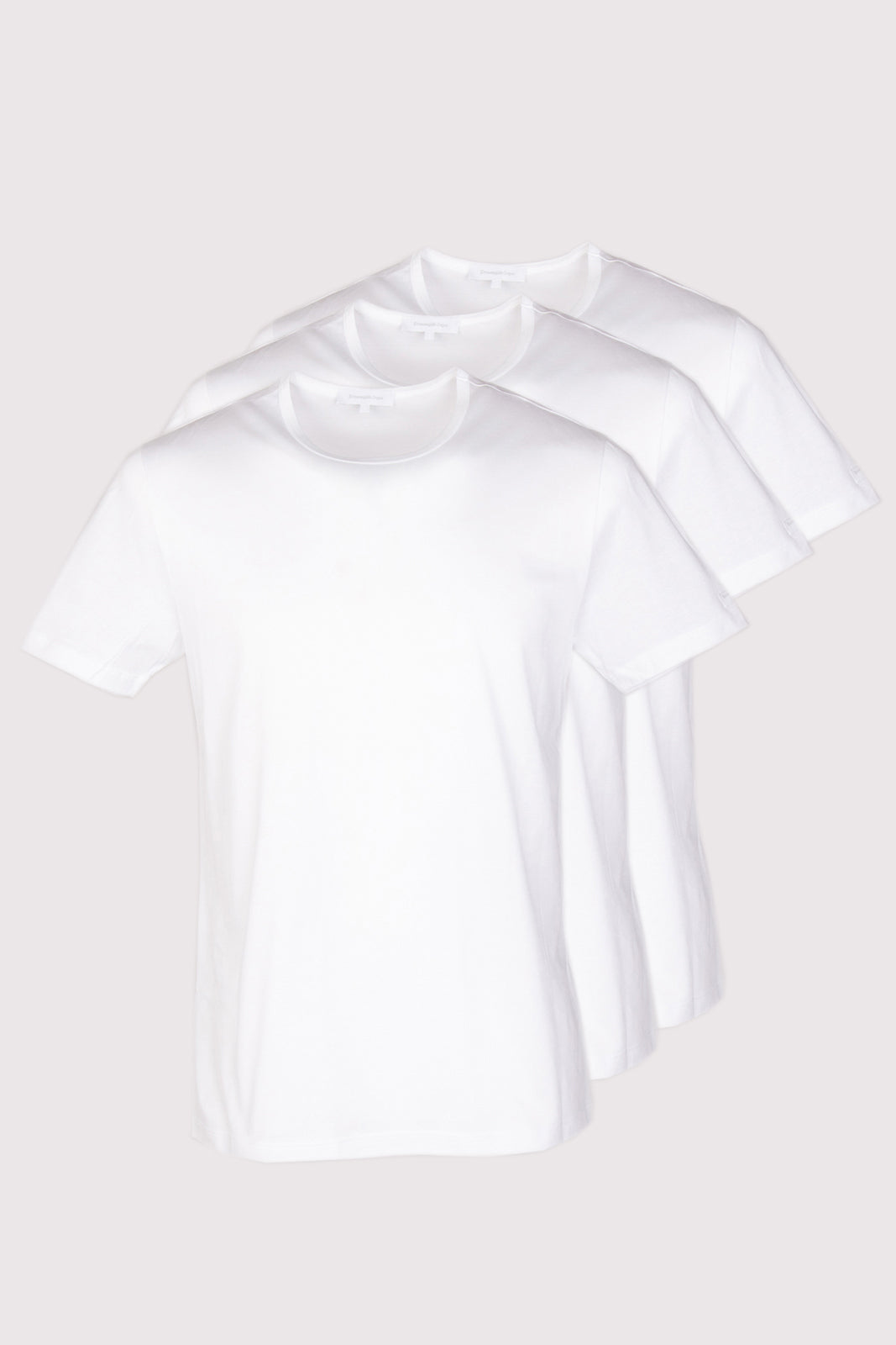 RRP €204 ZEGNA 3 PACK T-Shirt Top US/UK44 EU54 XXL White Micromodal Round Neck gallery main photo