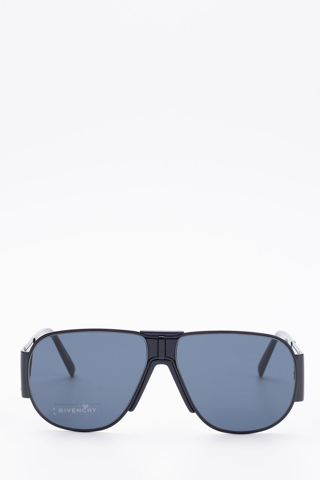 RRP€340 GIVENCHY GV 7164/S Pilot Sunglasses Transparent Sides Shield Mirrored gallery main photo